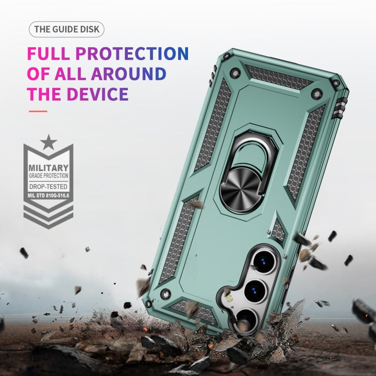 For Samsung Galaxy S25 5G Shockproof TPU + PC Phone Case(Dark Green) - Galaxy S25 5G Cases by PMC Jewellery | Online Shopping South Africa | PMC Jewellery | Buy Now Pay Later Mobicred