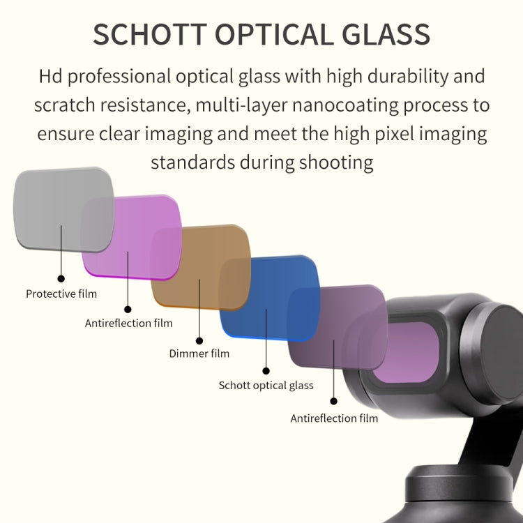 For DJI OSMO Pocket 3 JSR CB Series Camera Lens Filter, Filter:ND16 - Lens Accessories by JSR | Online Shopping South Africa | PMC TechLife | Buy Now Pay Later Mobicred