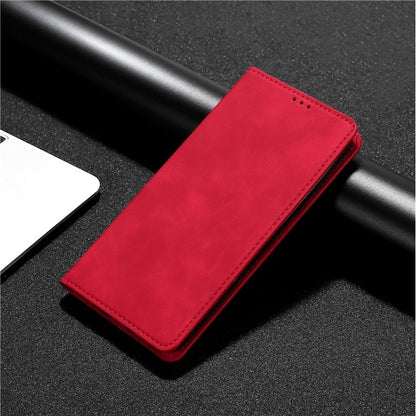 For Honor Magic6 Pro Skin Feel Magnetic Leather Phone Case(Red) - Honor Cases by PMC Jewellery | Online Shopping South Africa | PMC Jewellery | Buy Now Pay Later Mobicred