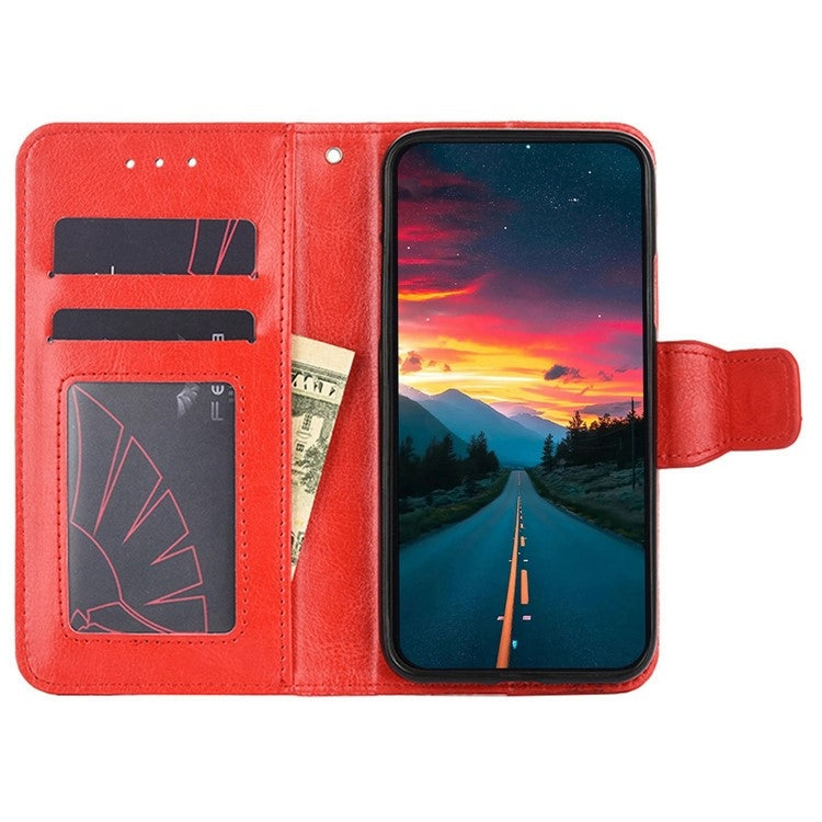 For Motorola Edge 5G 2024 Crystal Texture Leather Phone Case(Red) - Motorola Cases by PMC Jewellery | Online Shopping South Africa | PMC Jewellery | Buy Now Pay Later Mobicred