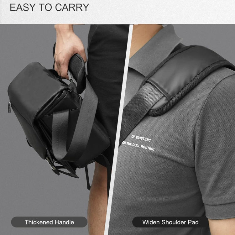 Cwatcun D85 Camera Bag Side Quick Access Camera Messenger Case Waterproof Bag, Size:36.5 x 17 x 26cm Large(Black) - free shipping - PMC TechLife - Order now!