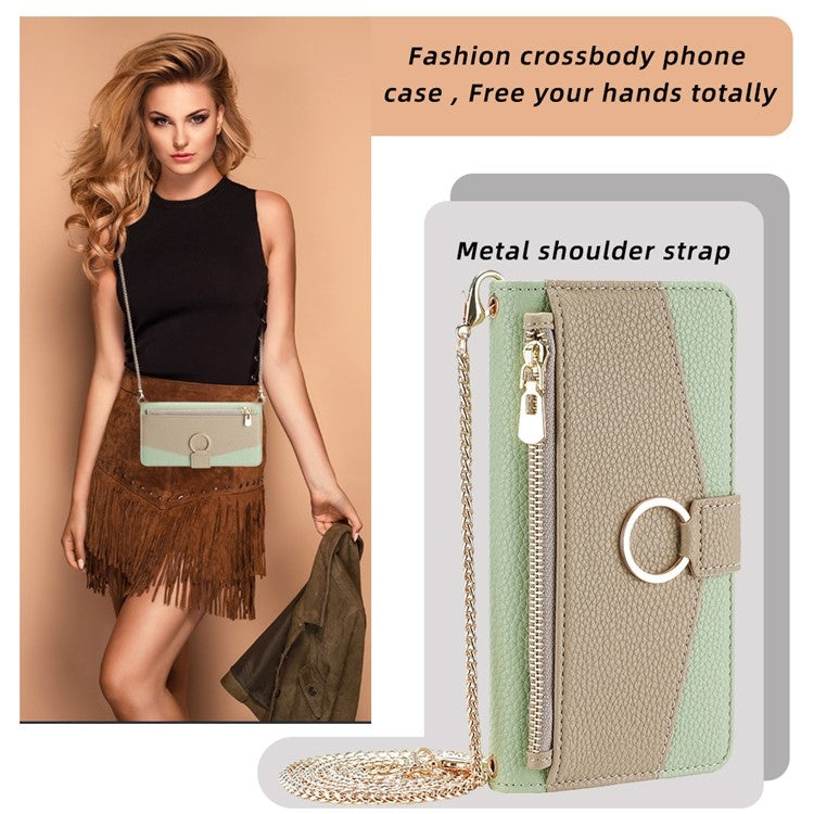 For Tecno Camon 30 Pro 5G Crossbody Litchi Texture Leather Phone Case(Green) - Tecno Cases by PMC TechLife | Online Shopping South Africa | PMC TechLife | Buy Now Pay Later Mobicred