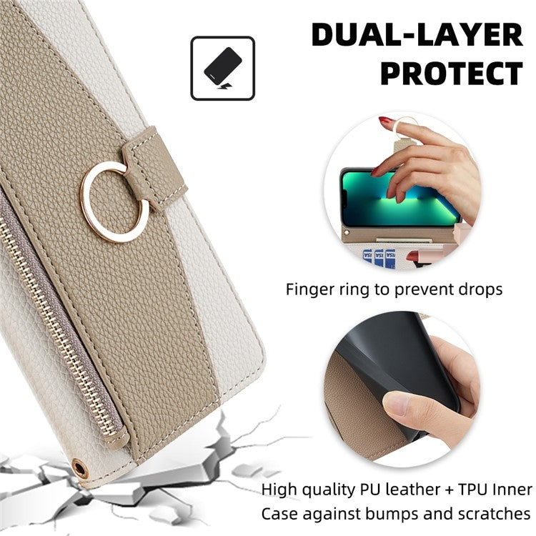 For Nokia C21 Crossbody Litchi Texture Leather Phone Case(White) - Nokia Cases by PMC TechLife | Online Shopping South Africa | PMC TechLife | Buy Now Pay Later Mobicred