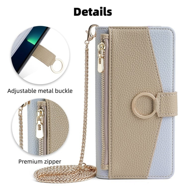 For Honor 9X Lite Crossbody Litchi Texture Leather Phone Case(Blue) - Honor Cases by PMC TechLife | Online Shopping South Africa | PMC TechLife | Buy Now Pay Later Mobicred