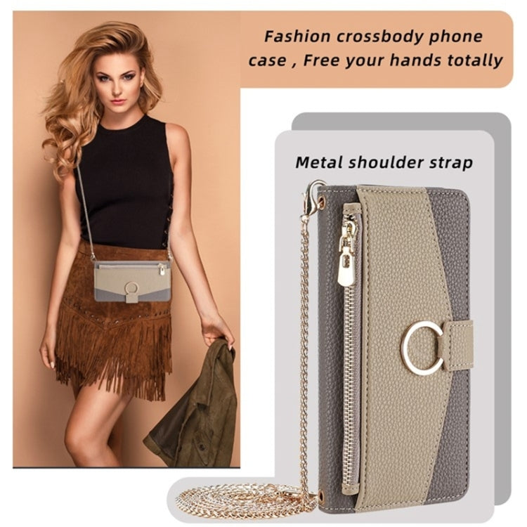 For Honor 10X Lite Crossbody Litchi Texture Leather Phone Case(Grey) - Honor Cases by PMC TechLife | Online Shopping South Africa | PMC TechLife | Buy Now Pay Later Mobicred