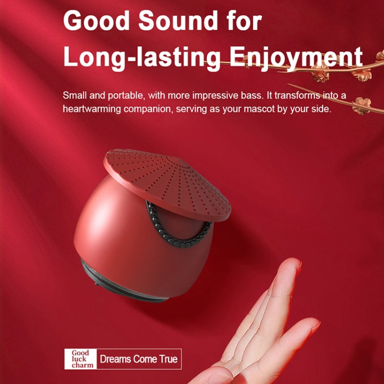 EWA A123 Portable Mini Speaker Chinese Style Bluetooth Speaker(Red) - free shipping - PMC Jewellery - Order now!