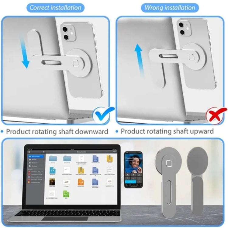 ZF010 For Tesla Magnetic Hidden Phone Holder, with Magnets Sheet(Black) - Car Holders by PMC TechLife | Online Shopping South Africa | PMC TechLife | Buy Now Pay Later Mobicred