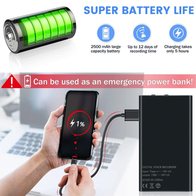 MZ006 Smart HD Noise Reduction Recorder, Capacity:32GB - Recording Pen by PMC TechLife | Online Shopping South Africa | PMC TechLife | Buy Now Pay Later Mobicred
