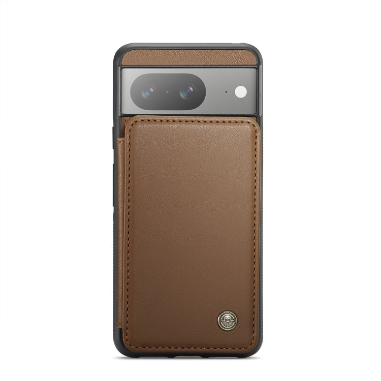 For Google Pixel 8 CaseMe C22 Card Slots Holder RFID Anti-theft Phone Case(Brown) - Google Cases by CaseMe | Online Shopping South Africa | PMC Jewellery | Buy Now Pay Later Mobicred