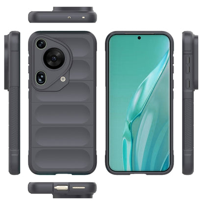 For Huawei Pura 70 Ultra Magic Shield TPU + Flannel Phone Case(Dark Grey) - Huawei Cases by PMC Jewellery | Online Shopping South Africa | PMC Jewellery | Buy Now Pay Later Mobicred