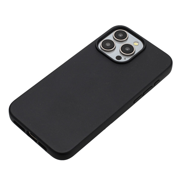 For iPhone 11 Pro Max Wheat MagSafe Magnetic Straw Material + TPU Phone Case(Black) - iPhone 11 Pro Max Cases by PMC TechLife | Online Shopping South Africa | PMC TechLife