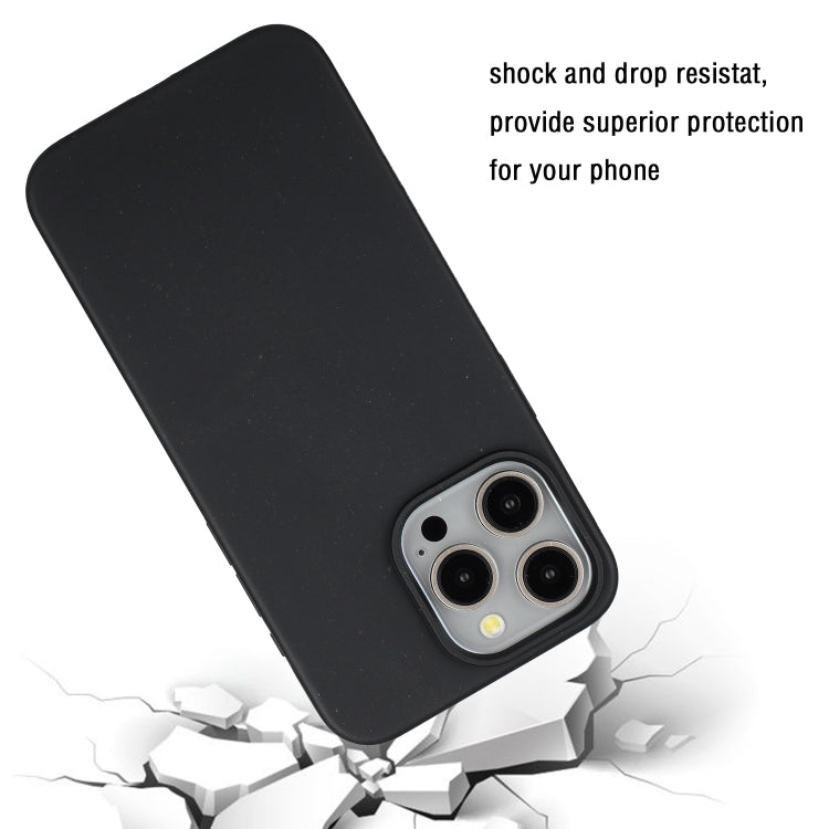For iPhone 11 Pro Max Wheat MagSafe Magnetic Straw Material + TPU Phone Case(Black) - iPhone 11 Pro Max Cases by PMC TechLife | Online Shopping South Africa | PMC TechLife
