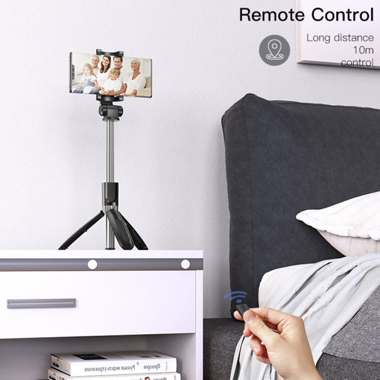 Yesido SF11 Retractable Bluetooth Tripod Phone Live Broadcast Selfie Stand(Black) - Selfie Sticks by Yesido | Online Shopping South Africa | PMC TechLife | Buy Now Pay Later Mobicred