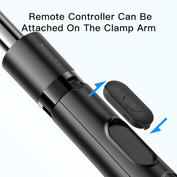 Yesido SF13 Retractable Extended Bluetooth Tripod Phone Live Streaming Selfie Stand(Black) - Selfie Sticks by Yesido | Online Shopping South Africa | PMC TechLife | Buy Now Pay Later Mobicred