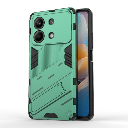 For Xiaomi Redmi Note 13R Pro 5G Punk Armor 2 in 1 PC + TPU Phone Case with Holder(Green) - Xiaomi Cases by PMC Jewellery | Online Shopping South Africa | PMC Jewellery | Buy Now Pay Later Mobicred