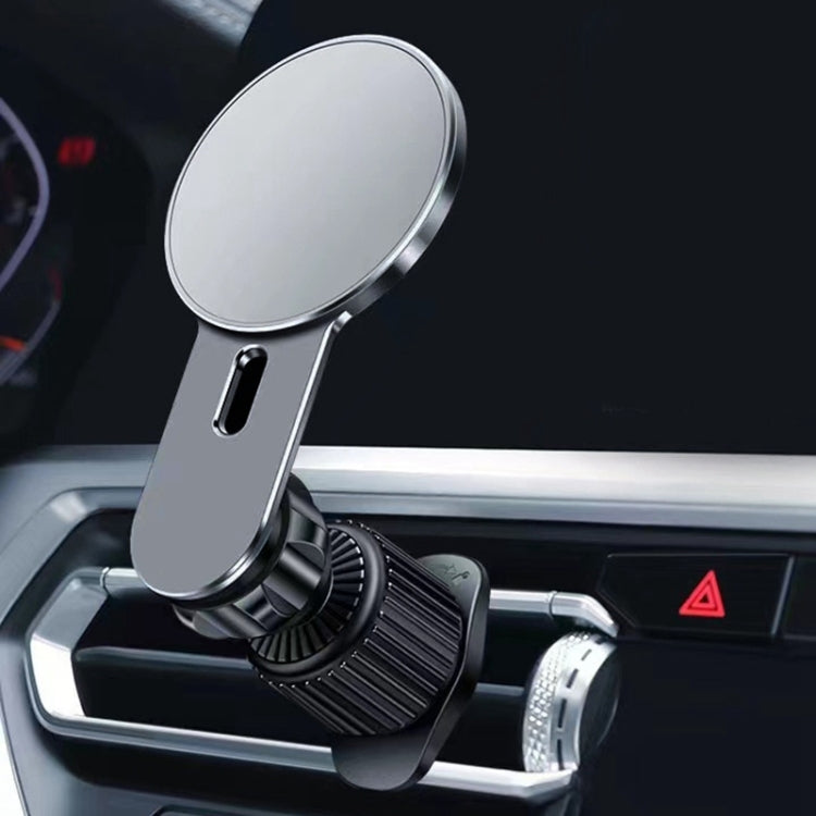 360 Degree Rotating Car Air Outlet Magnetic Phone Holder(Grey) - free shipping - PMC TechLife - Order now!
