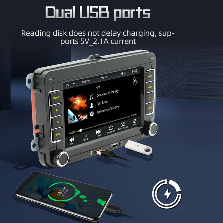 F9070 For Volkswagen 7 inch Portable Car MP5 Player Support CarPlay / Android Auto(Black) - Car MP3 & MP4 & MP5 by PMC TechLife | Online Shopping South Africa | PMC TechLife | Buy Now Pay Later Mobicred