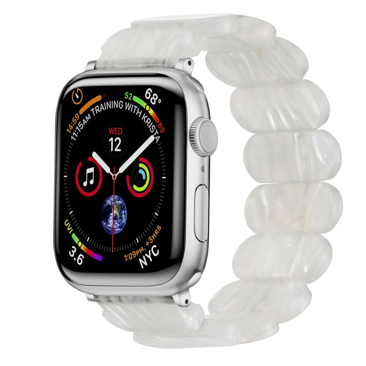 For Apple Watch Series 9 41mm Stretch Rope Resin Watch Band(Fluorescent Color) - Watch Bands by PMC Jewellery | Online Shopping South Africa | PMC Jewellery