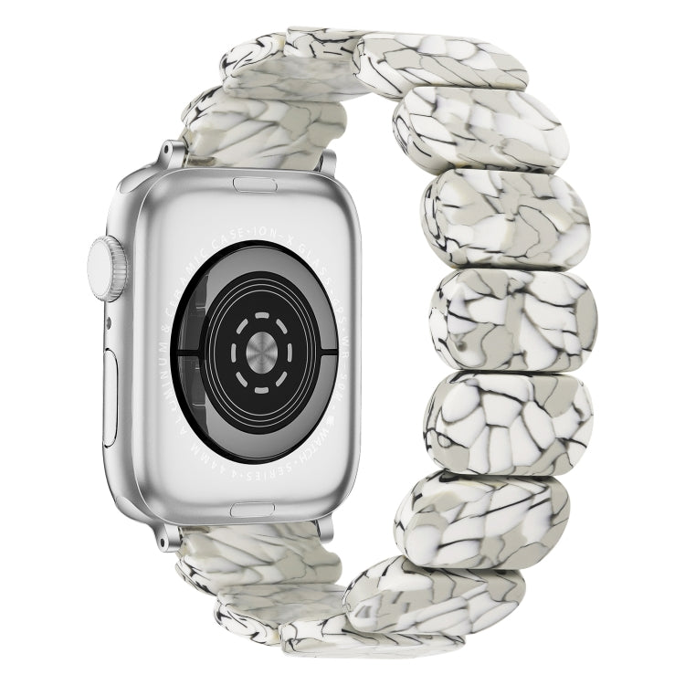 For Apple Watch SE 2022 40mm Stretch Rope Resin Watch Band(Earth Cracks) - Watch Bands by PMC Jewellery | Online Shopping South Africa | PMC Jewellery