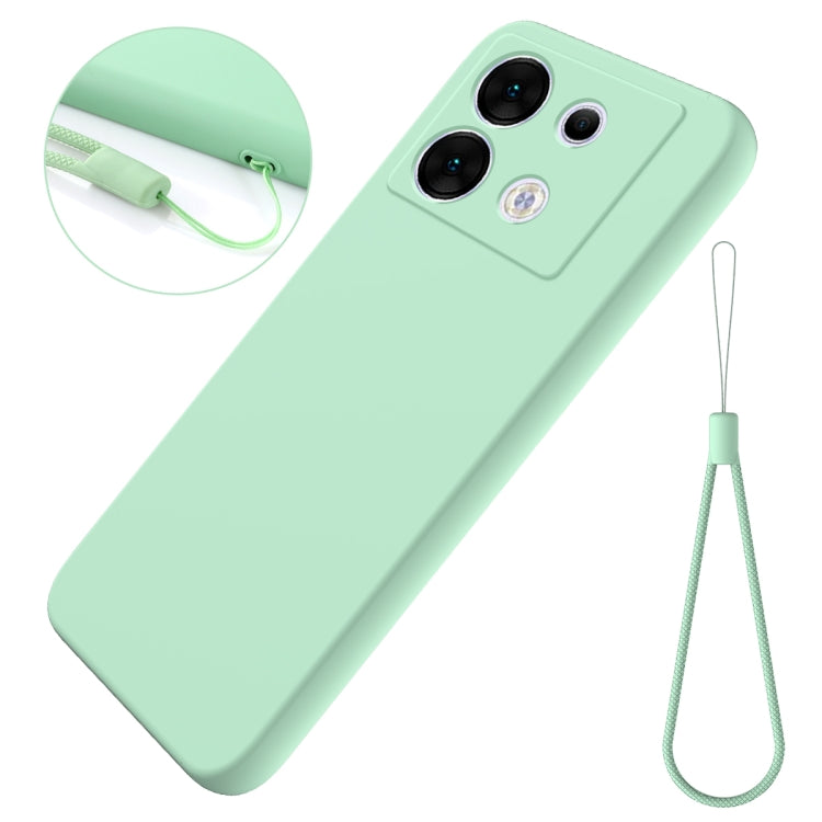 For Infinix Zero 30 5G Solid Color Liquid Silicone Dropproof Full Coverage Protective Case(Green) - Infinix Cases by PMC TechLife | Online Shopping South Africa | PMC TechLife