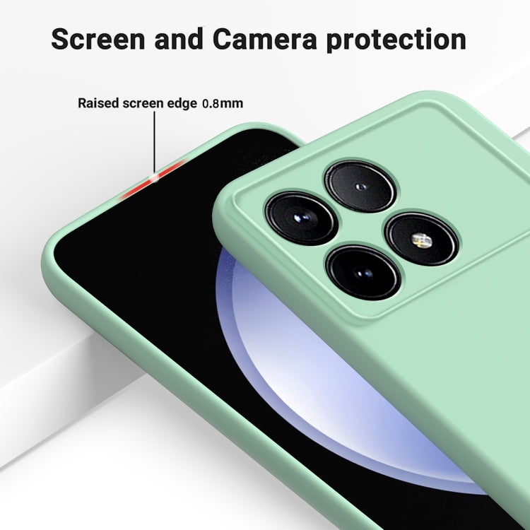 For Xiaomi Redmi K70/K70 Pro Solid Color Liquid Silicone Dropproof Full Coverage Phone Case(Green) - K70 Pro Cases by PMC Jewellery | Online Shopping South Africa | PMC Jewellery | Buy Now Pay Later Mobicred