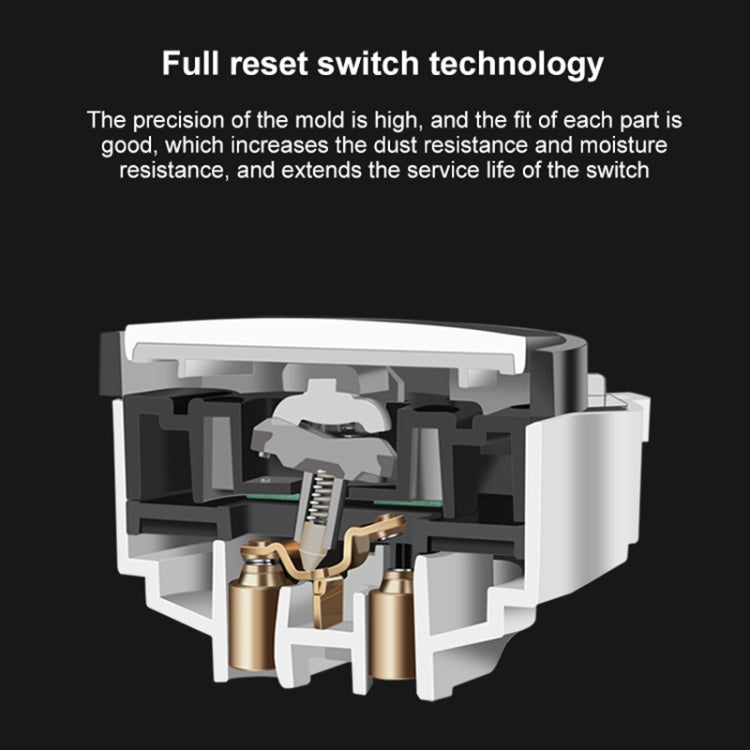 86mm Round LED Tempered Glass Switch Panel, Gold Round Glass, Style:Two Billing Control - Switch by PMC Jewellery | Online Shopping South Africa | PMC Jewellery | Buy Now Pay Later Mobicred