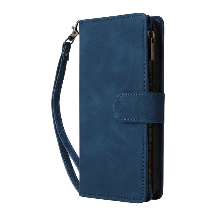 For Google Pixel 9 Pro Multifunctional Multi-Card Wallet Phone Leather Case(Blue) - Google Cases by PMC Jewellery | Online Shopping South Africa | PMC Jewellery | Buy Now Pay Later Mobicred