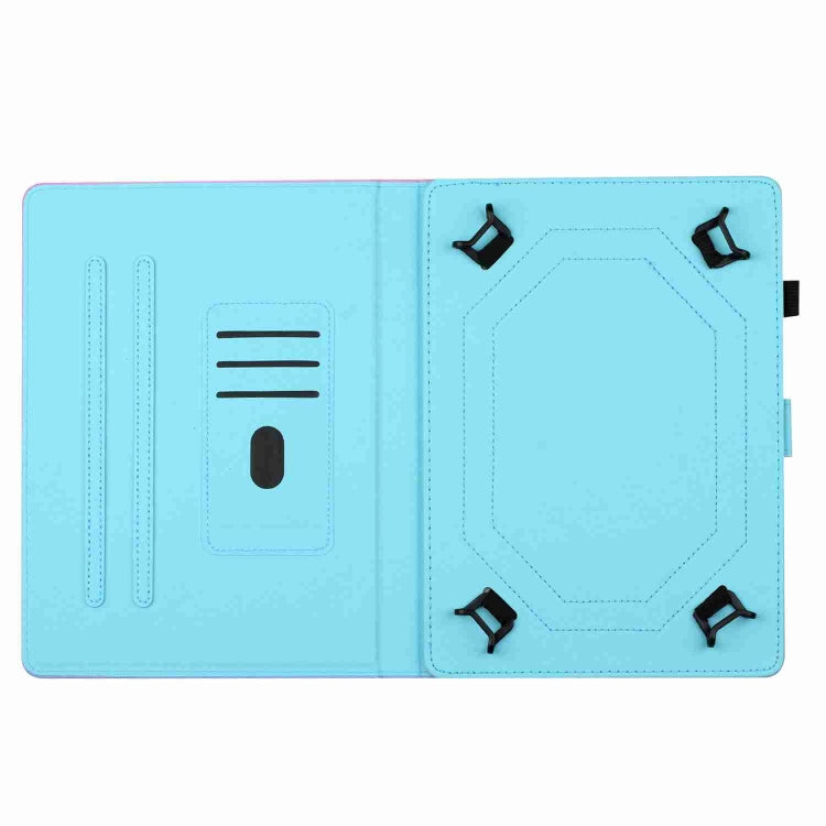 For 10 inch Painted Pattern Stitching Leather Tablet Case(Colorful Wolf) - 10 - 11 inch by PMC TechLife | Online Shopping South Africa | PMC TechLife | Buy Now Pay Later Mobicred