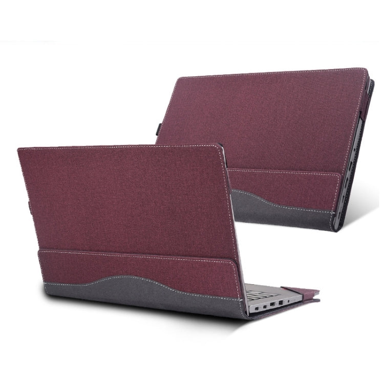 For Lenovo ThinkPad E15 Gen 2 Laptop Leather Anti-Fall Protective Case(Wine Red) - 15.6 - 17 inch by PMC Jewellery | Online Shopping South Africa | PMC Jewellery | Buy Now Pay Later Mobicred
