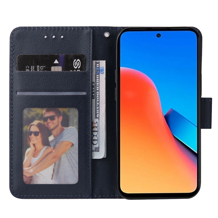 For Xiaomi Redmi 12 4G/5G/Note 12R Multifunctional Horizontal Flip Leather Phone Case with Three Card Slot(Blue) - Xiaomi Cases by PMC Jewellery | Online Shopping South Africa | PMC Jewellery | Buy Now Pay Later Mobicred