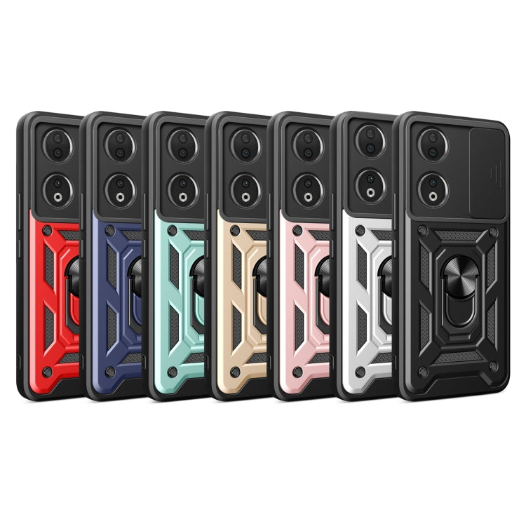 For Honor 90 5G Sliding Camera Cover Design TPU+PC Phone Case(Gold) - Honor Cases by PMC TechLife | Online Shopping South Africa | PMC TechLife | Buy Now Pay Later Mobicred