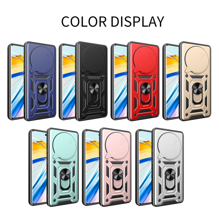 For Honor Magic6 Pro Sliding Camera Cover Design TPU+PC Phone Case(Rose Gold) - Honor Cases by PMC TechLife | Online Shopping South Africa | PMC TechLife | Buy Now Pay Later Mobicred