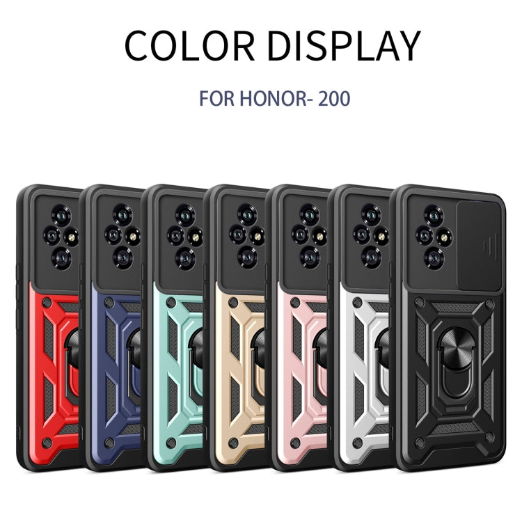 For Honor 200 Sliding Camera Cover Design TPU+PC Phone Case(Black) - free shipping - PMC TechLife - Order now!