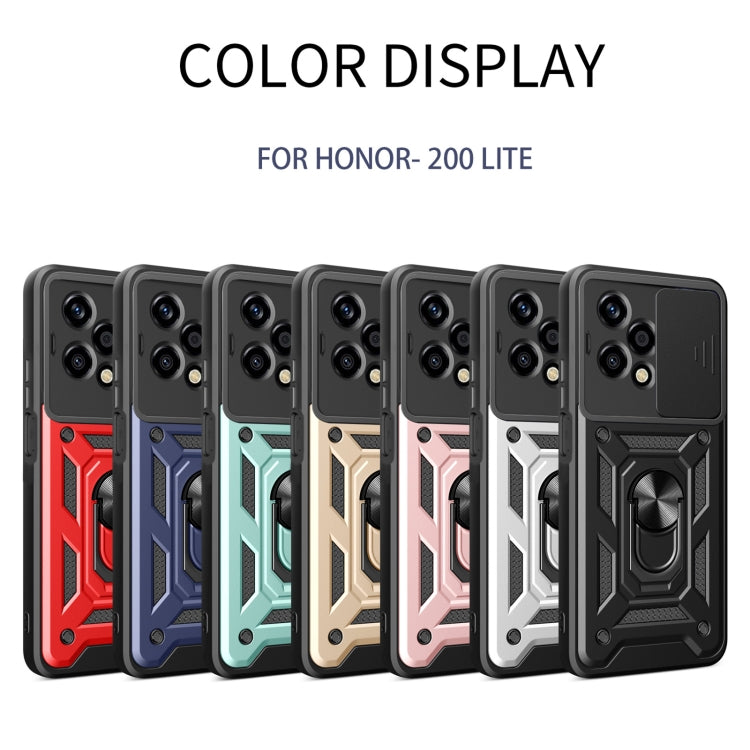 For Honor 200 Lite Global Sliding Camera Cover Design TPU+PC Phone Case(Black) - free shipping - PMC TechLife - Order now!