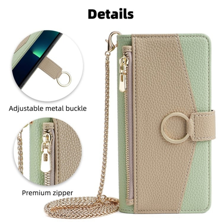 For OnePlus 9 Crossbody Litchi Texture Leather Phone Case(Green) - OnePlus Cases by PMC TechLife | Online Shopping South Africa | PMC TechLife | Buy Now Pay Later Mobicred