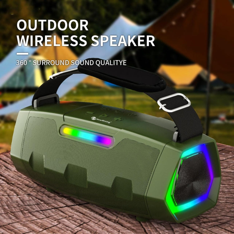 NewRixing NR2033 Portable TWS Wireless Bluetooth Speaker(Green) - Desktop Speaker by NewRixing | Online Shopping South Africa | PMC Jewellery | Buy Now Pay Later Mobicred