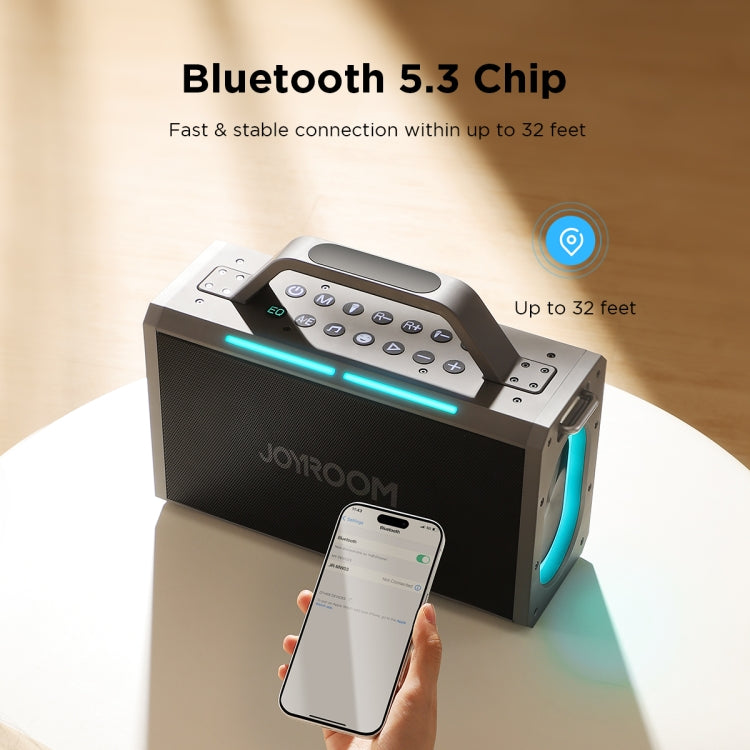 JOYROOM JR-MW03 Pies Series Party Double Microphone Bluetooth Speaker - free shipping - PMC Jewellery - Order now!