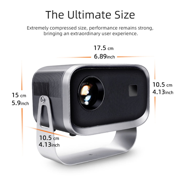 A003 150 Lumens 1280x720P 360 Degree Rotating LED Mini Same Screen Projector, Specification:US Plug - LED Projector by PMC Jewellery | Online Shopping South Africa | PMC Jewellery | Buy Now Pay Later Mobicred