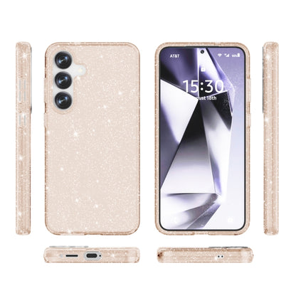 For Samsung Galaxy S25+ 5G Shockproof Terminator Glitter Powder Phone Case(Gold) - Galaxy S25+ 5G Cases by PMC Jewellery | Online Shopping South Africa | PMC Jewellery | Buy Now Pay Later Mobicred