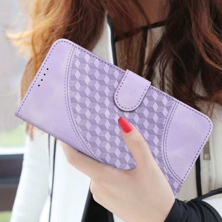 For iPhone 16 Pro Max YX0060 Elephant Head Embossed Phone Leather Case with Lanyard(Light Purple) - iPhone 16 Pro Max Cases by PMC TechLife | Online Shopping South Africa | PMC TechLife | Buy Now Pay Later Mobicred