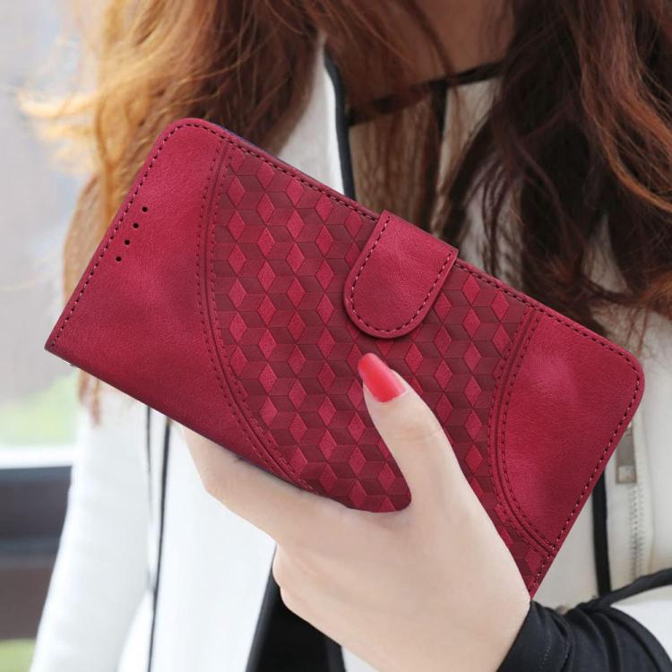 For iPhone 17 YX0060 Elephant Head Embossed Phone Leather Case with Lanyard(Rose Red) - free shipping - PMc TechLife - Order now!