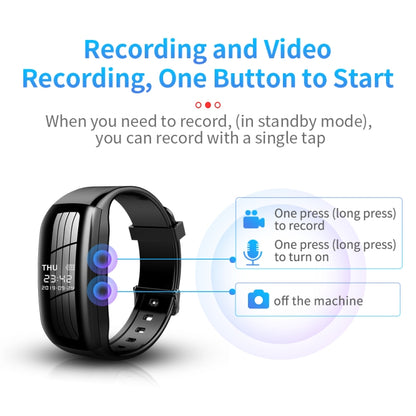 JNN D5 HD Noise Reduction Smart Recording Electronic Bracelet, Capacity:128GB - Recording Pen by JNN | Online Shopping South Africa | PMC Jewellery | Buy Now Pay Later Mobicred