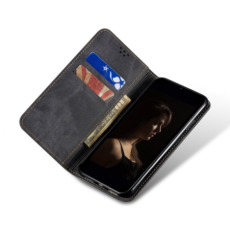 For Motorola Moto G04 / G24 Denim Texture Flip Leather Phone Case(Black) - free shipping - PMC TechLife - Order now!