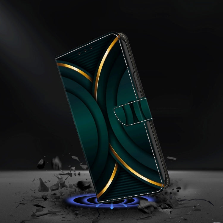 For Honor Magic6 Lite Crystal 3D Shockproof Protective Leather Phone Case(Gold Outline) - Honor Cases by PMC TechLife | Online Shopping South Africa | PMC TechLife | Buy Now Pay Later Mobicred