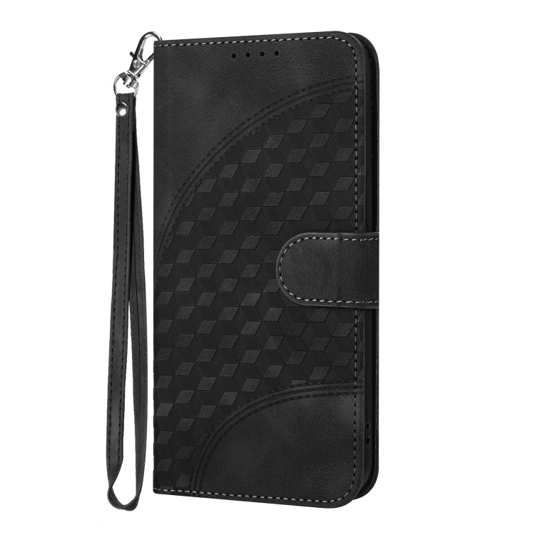 For Google Pixel 9 YX0060 Elephant Head Embossed Phone Leather Case with Lanyard(Black) - Google Cases by PMC Jewellery | Online Shopping South Africa | PMC Jewellery | Buy Now Pay Later Mobicred