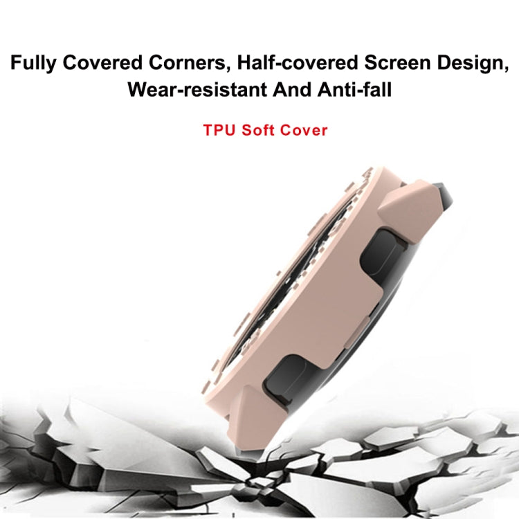 For Xiaomi Watch S3 Half Package Scale PC Watch Protective Case(Pink) - Watch Cases by PMC TechLife | Online Shopping South Africa | PMC TechLife