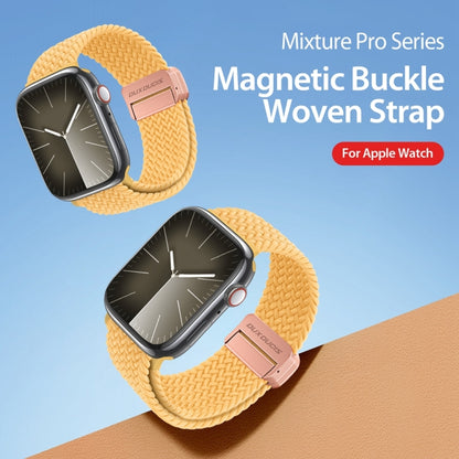 For Apple Watch SE 2023 40mm DUX DUCIS Mixture Pro Series Magnetic Buckle Nylon Braid Watch Band(Sunny Color) - Watch Bands by DUX DUCIS | Online Shopping South Africa | PMC Jewellery | Buy Now Pay Later Mobicred