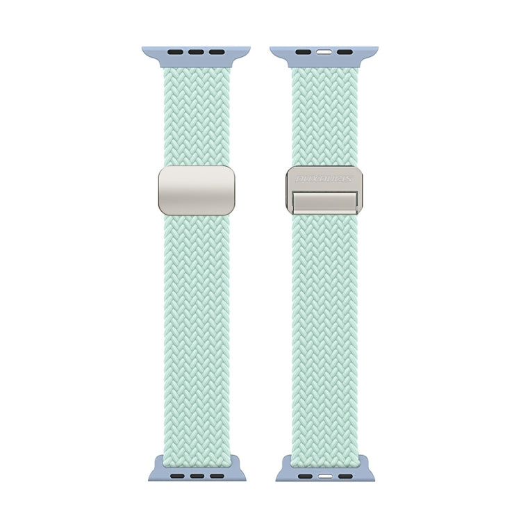 For Apple Watch SE 2023 40mm DUX DUCIS Mixture Pro Series Magnetic Buckle Nylon Braid Watch Band(Light Mint) - Watch Bands by DUX DUCIS | Online Shopping South Africa | PMC Jewellery | Buy Now Pay Later Mobicred