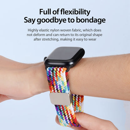 For Apple Watch SE 44mm DUX DUCIS Mixture Pro Series Magnetic Buckle Nylon Braid Watch Band(Rainbow) - Watch Bands by DUX DUCIS | Online Shopping South Africa | PMC Jewellery | Buy Now Pay Later Mobicred