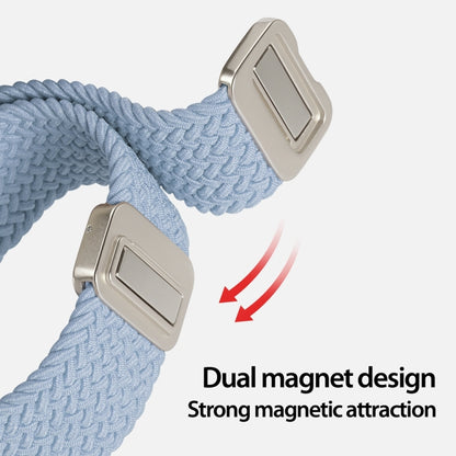 For Apple Watch Series 6 40mm DUX DUCIS Mixture Pro Series Magnetic Buckle Nylon Braid Watch Band(Light Blue) - Watch Bands by DUX DUCIS | Online Shopping South Africa | PMC Jewellery | Buy Now Pay Later Mobicred